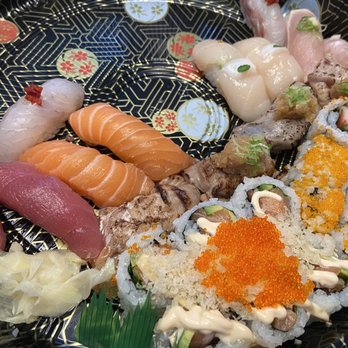 Taro's Fish - Sushi platter for 2 (minus a few pieces that we ate already) - Japanese Near Me - Markham, Ontario