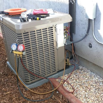 Urso Air Systems - York compressor/condenser for new central A/C system being installed and charged with coolant outside of house. - Heating & Air Conditioning/HVAC Near Me - San Pedro, California Urso Air Systems - York compressor/condenser for new central A/C system being installed and charged with coolant outside of house. - Heating & Air Conditioning/HVAC Near Me - San Pedro, California
