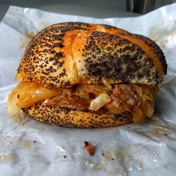 Donkey's Place - Cheesesteak on poppyseed roll w/salt, pepper, ketchup, fried onions, and mayo - Cheesesteaks Near Me - Camden, New Jersey Donkey's Place - Cheesesteak on poppyseed roll w/salt, pepper, ketchup, fried onions, and mayo - Cheesesteaks Near Me - Camden, New Jersey