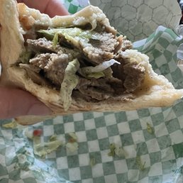 Regular size lamb gyro still plenty of meat!!! Regular size lamb gyro still plenty of meat!!!