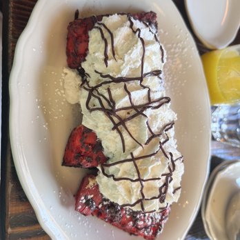 Jacob's Pickles - Red Velvet Biscuit French Toast - Comfort Food Near Me - New York, New York Jacob's Pickles - Red Velvet Biscuit French Toast - Comfort Food Near Me - New York, New York