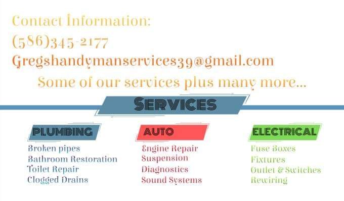Slide of Greg's Handyman Services