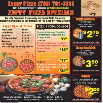 Zappy Pizza - Pizza - 1341 E Valley 