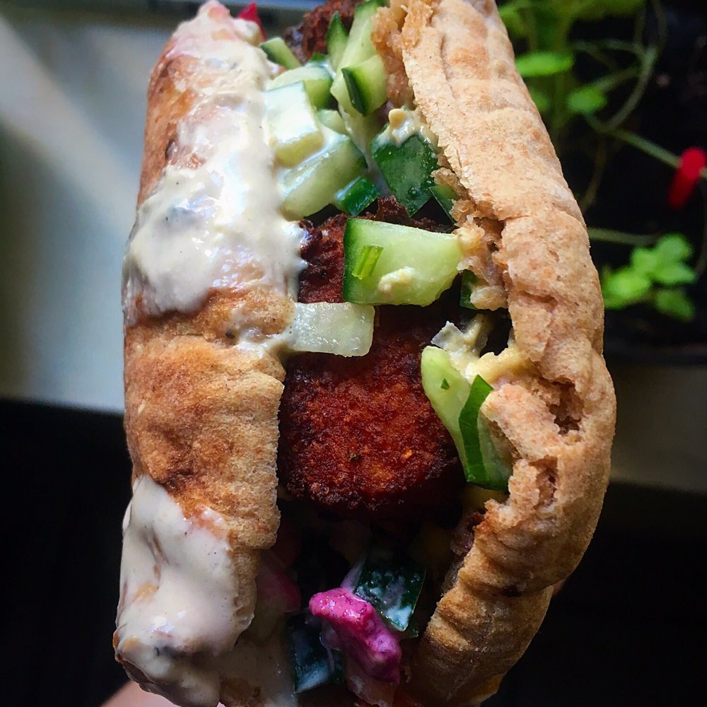 Batata - Sweet Potato Falafel ($8) - Middle Eastern Near Me - Brooklyn, New York Batata - Sweet Potato Falafel ($8) - Middle Eastern Near Me - Brooklyn, New York