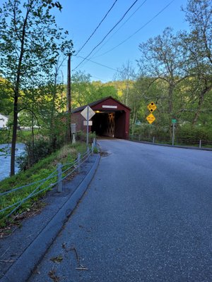 Historic West Cornwall Covered Bridge by null