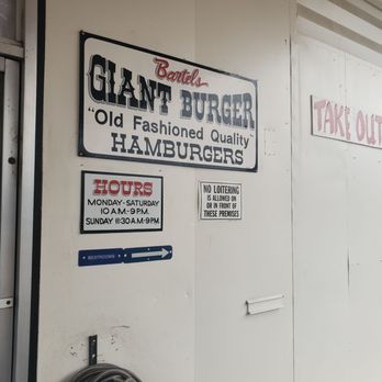 Bartels Giant Burger - signs on the wall - Burgers Near Me - Anderson, California