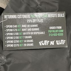 PUFF N' LUFF - Deals!