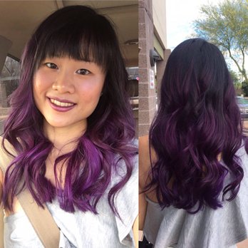 Michael Alexander Salon & Spa - My violet ombre that Karinna did! later I went back to get layers cut into my hair. - Hair Removal Near Me - Anthem, Arizona Michael Alexander Salon & Spa - My violet ombre that Karinna did! later I went back to get layers cut into my hair. - Hair Removal Near Me - Anthem, Arizona
