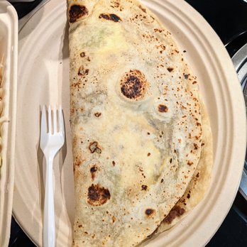 The Latin Effect - Loaded Baleada. Homemade Honduran flour tortilla, refried beans, eggs, sour cream, cheese, choice of meat, and avocado. $10. - Food Trucks Near Me - Chapel Hill, North Carolina The Latin Effect - Loaded Baleada. Homemade Honduran flour tortilla, refried beans, eggs, sour cream, cheese, choice of meat, and avocado. $10. - Food Trucks Near Me - Chapel Hill, North Carolina