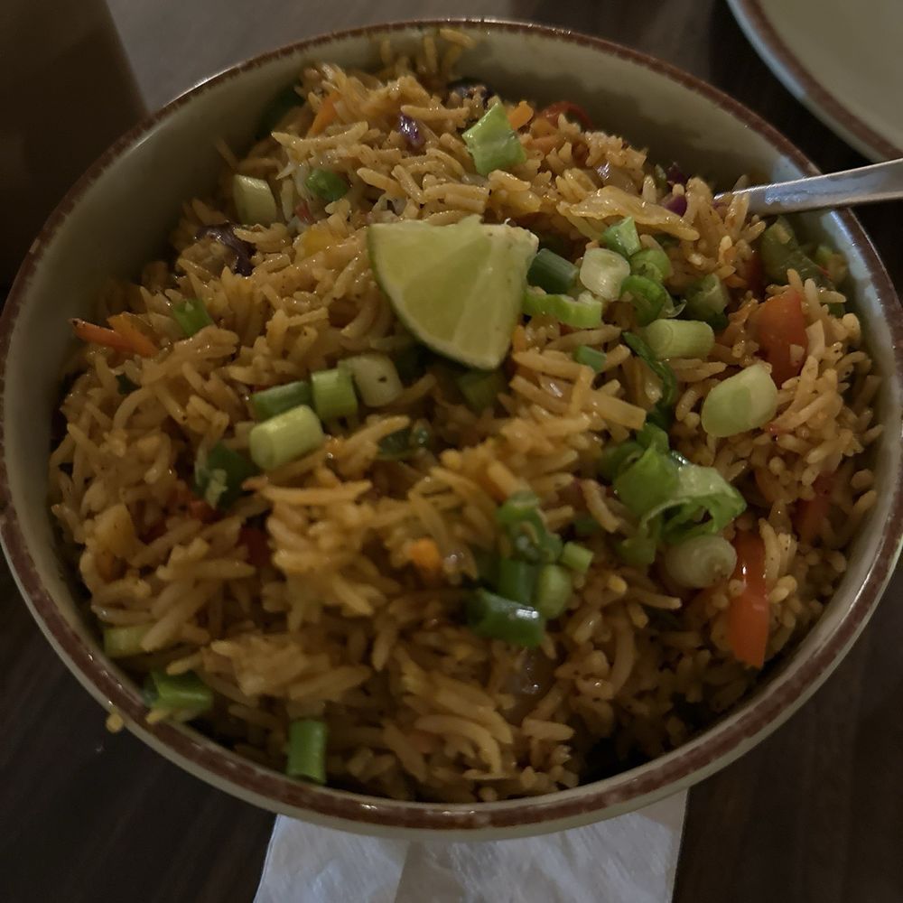 Zyka Fusion - Veg Schezwan Rice - Halal Near Me - Fremont, California Zyka Fusion - Veg Schezwan Rice - Halal Near Me - Fremont, California