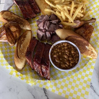 Smoke N Bones BBQ - Combo Meal BBQ for 2 Combo Ribs, Chicken, Brisket, Fries and Beans - Barbeque Near Me - Saint Louis, Missouri Smoke N Bones BBQ - Combo Meal BBQ for 2 Combo Ribs, Chicken, Brisket, Fries and Beans - Barbeque Near Me - Saint Louis, Missouri