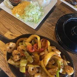 Shrimp fajitas Shrimp fajitas