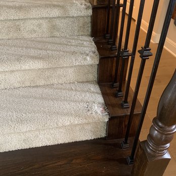 Nip Tuck Carpet Repair - Pet damages stairs - Carpet Installation Near Me - Round Rock, Texas