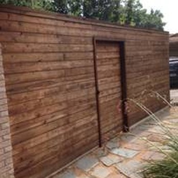Rohde's Organic Landscape Services - Tongue and groove cedar fence. - Landscaping Near Me - Garland, Texas Rohde's Organic Landscape Services - Tongue and groove cedar fence. - Landscaping Near Me - Garland, Texas