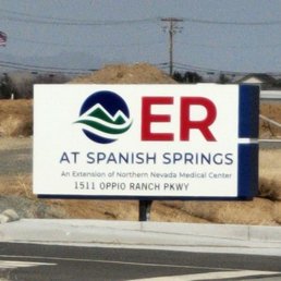 Er Sign on the back entrance. Er Sign on the back entrance.