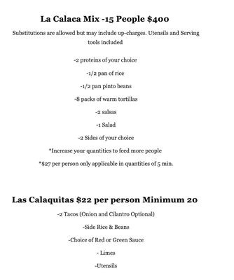 Menu photo 1 La Calaca Chicago, IL Menu photo 1 La Calaca Chicago, IL