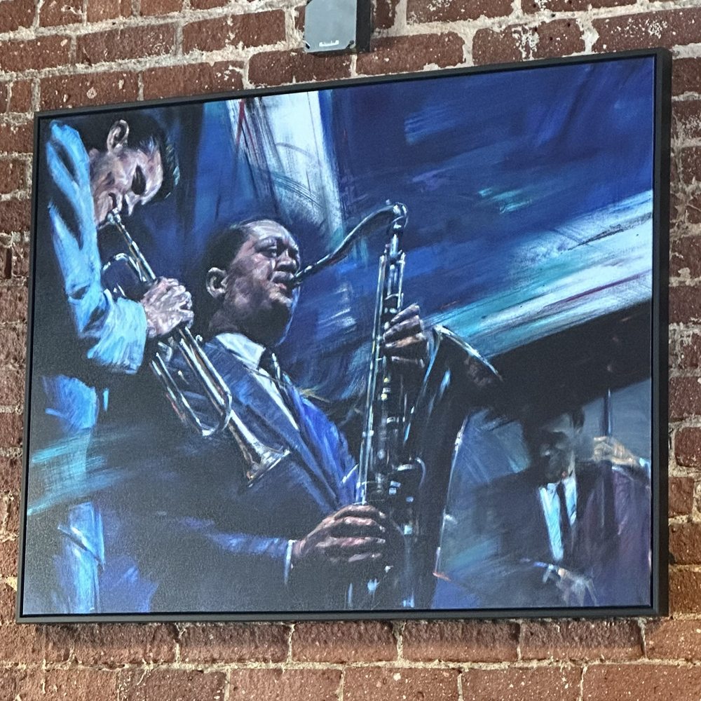 BBQ Blues - Blues painting on the wall! - Barbeque Near Me - Monrovia, California