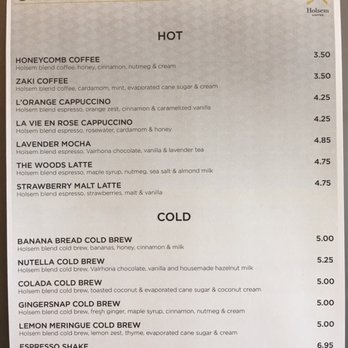 Holsem Coffee - Menu - Coffee & Tea Near Me - San Diego, California