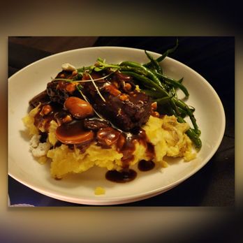 Jean-Pierre's Three16 - Filet mignon basil hayden mushroom glaze rouge bleu - French Near Me - Tumwater, Washington Jean-Pierre's Three16 - Filet mignon basil hayden mushroom glaze rouge bleu - French Near Me - Tumwater, Washington