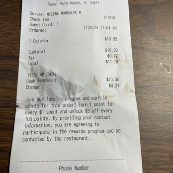 El Rinconcito Colombiano - See time stamp took 40 minutes to get this order to go - Colombian Near Me - West Palm Beach, Florida El Rinconcito Colombiano - See time stamp took 40 minutes to get this order to go - Colombian Near Me - West Palm Beach, Florida