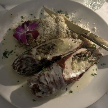 Commelfo Restaurant - Prosciutto Wrapped Stuffed Chicken - Modern European Near Me - Miramar Beach, Florida