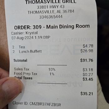 Gaston's Grill - Great meal!!! - American Near Me - Thomasville, Alabama