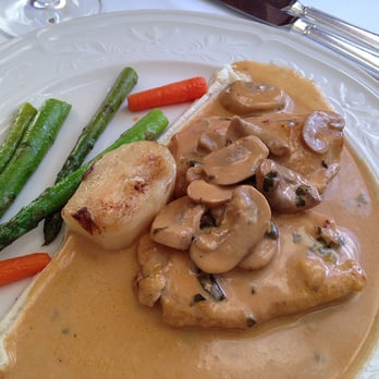 La Foret - Breast of chicken with mushrooms, champagne sorrel and cream - French Near Me - San Jose, California