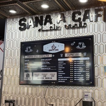 Sana'a Cafe - Menu - Coffee & Tea Near Me - San Francisco, California Sana'a Cafe - Menu - Coffee & Tea Near Me - San Francisco, California