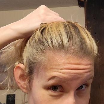 White Cactus Salon & Barber - No hiding the bleach job in a pony tail! The hairline is also uneven and stripped - Hair Salons Near Me - Montrose, Colorado White Cactus Salon & Barber - No hiding the bleach job in a pony tail! The hairline is also uneven and stripped - Hair Salons Near Me - Montrose, Colorado