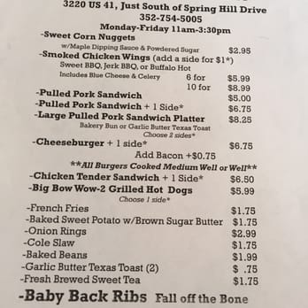 Ron's Roadside Grille - Menu - American Near Me - Brooksville, Florida