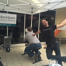 BackSpace Mobile Massage - Liam brings joy to the massage!
