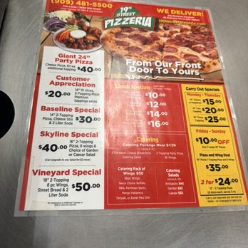19th Street Pizzeria - Pizza Near Me - Rancho Cucamonga, California