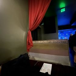 The White Squirrel Bar - Booths are comfortable and fairly private.