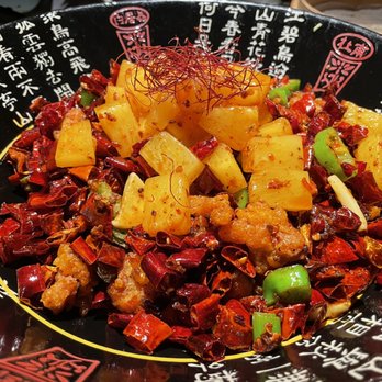 Uluh - Sichuan Chili Fried Chicken with Pineapple - Tea Rooms Near Me - New York, New York