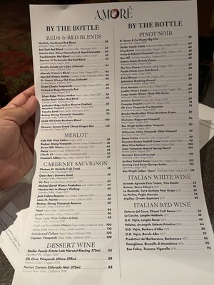 Menu photo 1 Amore Grand Ronde, OR Menu photo 1 Amore Grand Ronde, OR