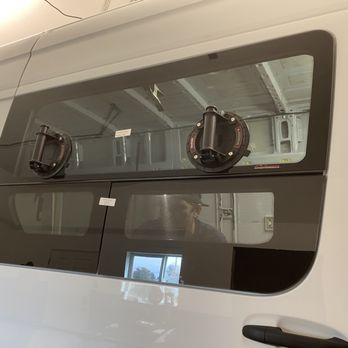 Infused Rev - New CRL window cut into in a 2019 Mercedes Benz Sprinter slider door. - Auto Customization Near Me Infused Rev - New CRL window cut into in a 2019 Mercedes Benz Sprinter slider door. - Auto Customization Near Me