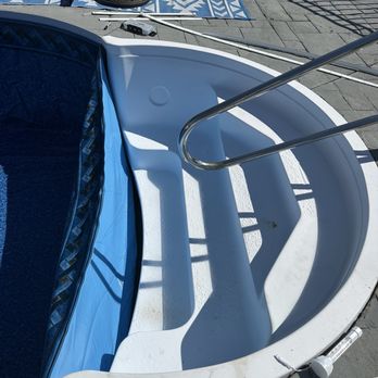 Coty Pool - Stairs - Pool & Hot Tub Service Near Me - Lebanon, Connecticut Coty Pool - Stairs - Pool & Hot Tub Service Near Me - Lebanon, Connecticut