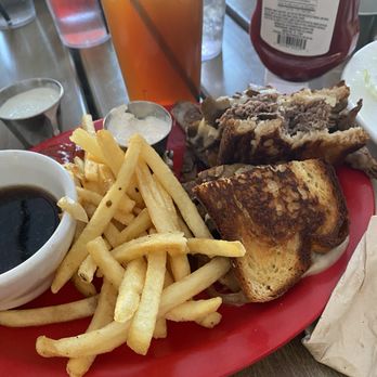 Haymaker Peoria - GF French dip. Unremarkable. Beef was fatty and grizzly. Fries good. - Breakfast & Brunch Near Me - Peoria, Arizona