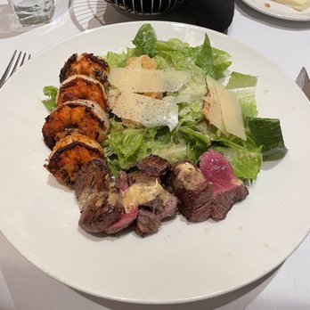 The Capital Grille - Caesar Salad with filet mignon and grilled shrimp lunch special. Delicious!! - Steakhouses Near Me - Phoenix, Arizona