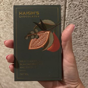 Haigh's Chocolates - Milk Chocolate almond biscotti and fig bar - Candy Stores Near Me - Sydney, NSW