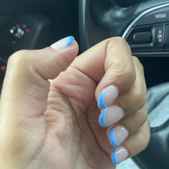 Sunny Top Nail Salon - So uneven, so thick, worst manicure of my life... that ring finger tho - Nail Salons Near Me - Staten Island, New York Sunny Top Nail Salon - So uneven, so thick, worst manicure of my life... that ring finger tho - Nail Salons Near Me - Staten Island, New York
