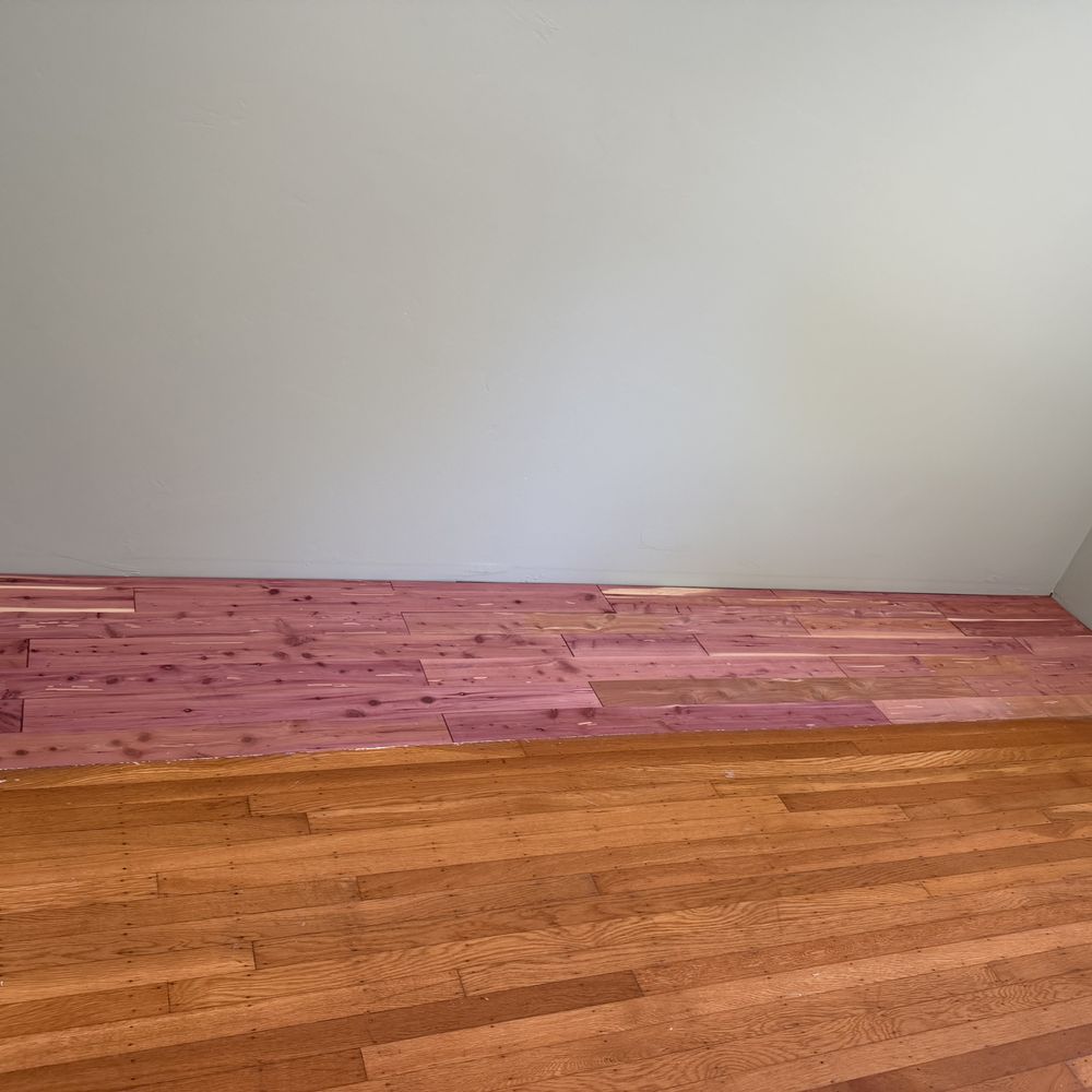 Cornerstone Floor & Remodeling - Cedar flooring installed - General Contractors Near Me Cornerstone Floor & Remodeling - Cedar flooring installed - General Contractors Near Me
