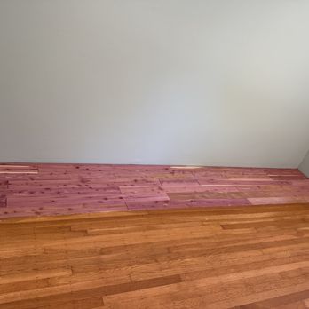 Cornerstone Floor & Remodeling  - Cedar flooring installed - General Contractors Near Me