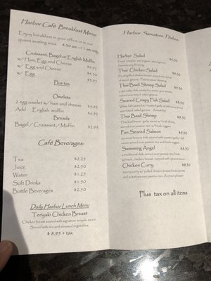 Menu photo 6 Harbor Café Seattle, WA
