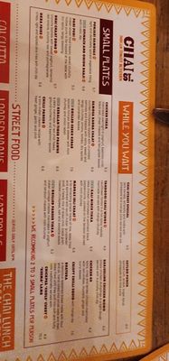 Menu photo 3 Chai St Indian Street Kitchen Cardiff, CRF