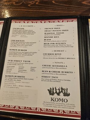 Menu photo 3 Komo's Cocina Long Beach, CA