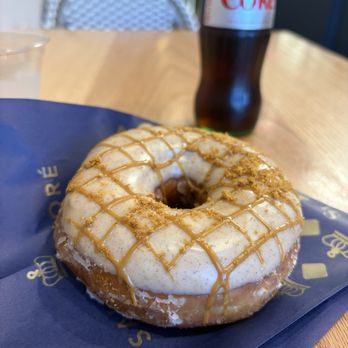 Saint Honoré - Cookie butter donut that I have dreams about it literally tastes like cinnamon roll dough - Donuts Near Me - Las Vegas, Nevada Saint Honoré - Cookie butter donut that I have dreams about it literally tastes like cinnamon roll dough - Donuts Near Me - Las Vegas, Nevada