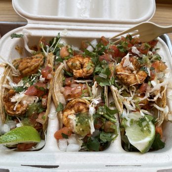 Summer Salt - Pan Seared Adobo Shrimp Taco's - Tacos Near Me - New York, New York Summer Salt - Pan Seared Adobo Shrimp Taco's - Tacos Near Me - New York, New York