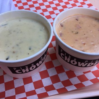 Pike Place Chowder - New England Clam Chowder. Seafood Bisque - Seafood Near Me - Seattle, Washington