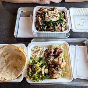Hummus Labs - Chicken Kabob Platter $11.95 Shwarma Beef Nachos $17.95 - Mediterranean Near Me - Pasadena, California